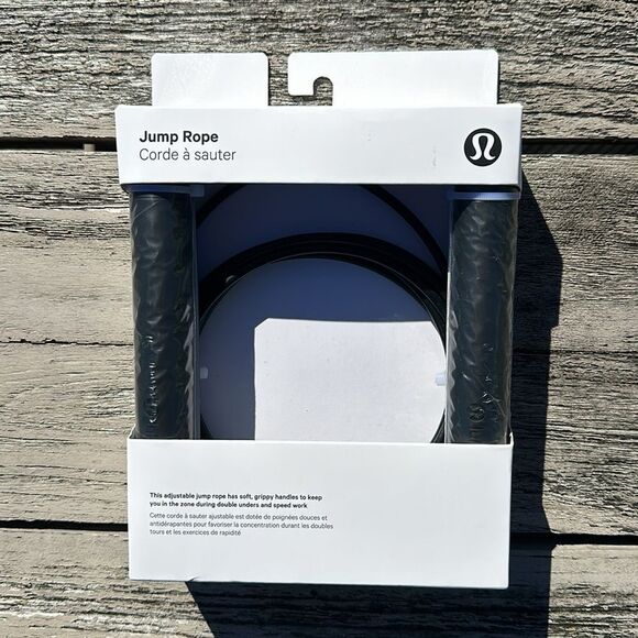 Lululemon‎ Adjustable Length Jump Rope Black NWT - Picture 1 of 4